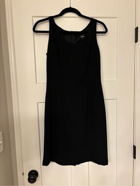 Sleeveless Black Midi Shift Dress
